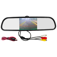 Caméra de recul pour voiture avec rétroviseur et écran LCD de 4,3 pouces