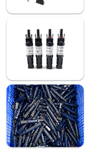 PV Photovoltaic Connector Male Parallel Branch <b>Cable</b> Wire Connector <b>Solar</b> <b>Panel</b> Connection Kit - Product Image 2