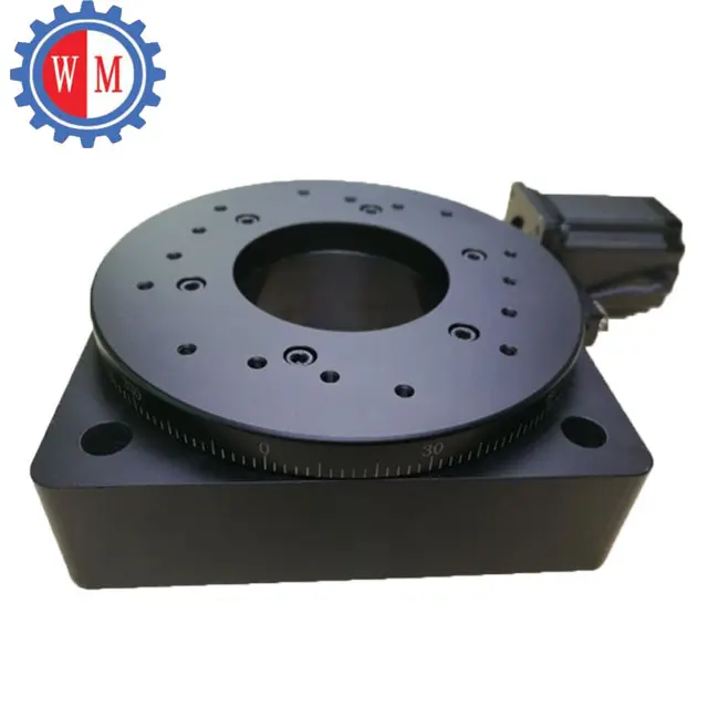 High Precision Motorized Optical Rotation Platform 360degree rotation graduated in 2 degree Motorized Worm Gear Rotary Stage