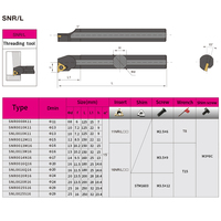 SNR0008K11 SNR0010K11 SNL0010K11 SNR0012M11 CNC Internal Thread Turning Tool Rod 11IR/NR/ER Threaded Inserts Lathe SNR Holder