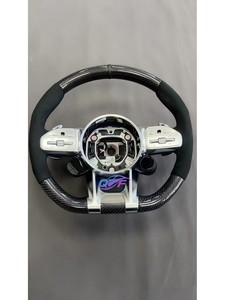 Volant en fibre de carbone, accessoires de voiture pour <span class=keywords><strong>Mercedes</strong></span> Benz Classe C W204 W205 <span class=keywords><strong>AMG</strong></span> W212 W213 W447 W463 GLC GLA - Product Image 5