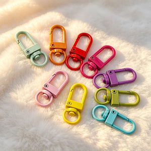 Outdoor Waterproof 360 Degree Rotatable Key Ring Holder, <b>Personalized</b> Zinc Alloy Carabiner <b>Keychain</b> Custom Letterpress Embossed - Product Image 4