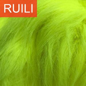 Used for Toy or Rugs Long Pile Acrylic Polyester <strong>Fur</strong> Yellow Color Fake Faux <strong>Fur</strong> - Product Image 2