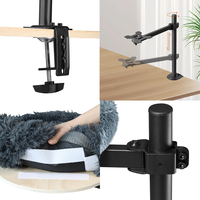 Hauteur réglable 360° °   Lit de bureau rotatif pour chat, écologique, en matériaux de haute qualité, gain de place, nid suspendu à fixer sur table pour chats