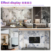 Échantillon Gratuit - Panneau Mural en Plastique UV Effet Marbre, Ignifuge et Imperméable pour Hôtels
