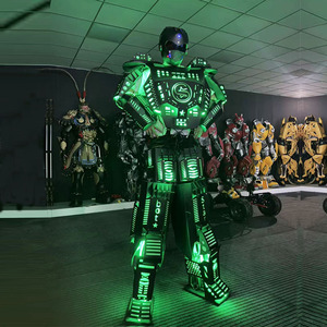 Costume da Robot LED Gigante 2,6M per Spettacoli di Natale e Halloween, Tuta da Mascotte per Performance di Strada - Product Image 2
