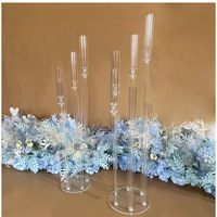 Acrylique Candélabre Bougeoir De Mariage Centre De Table Décor Boule De Fleur Chandelier Partie Décoration De La Maison Bougie De Mariage