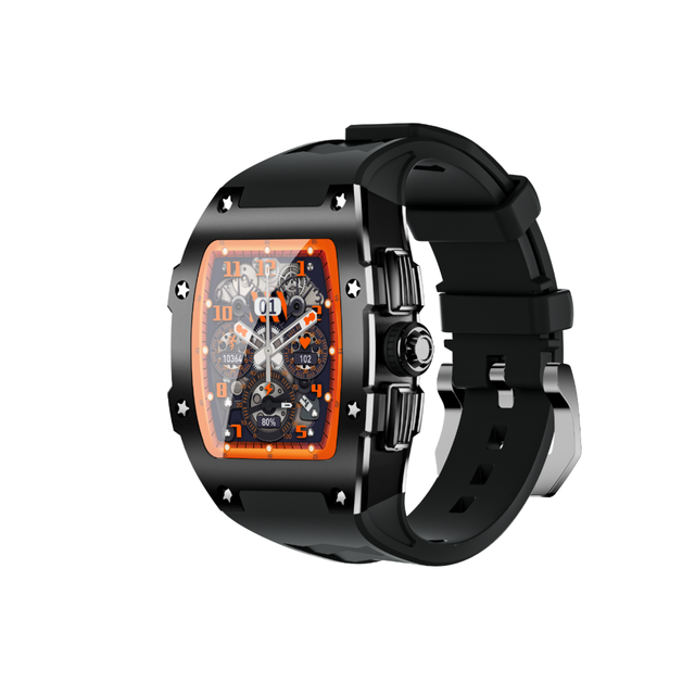 3608 Custom OEM Classic Unisex Flywheel Design Skeleton Quartz Smartwatch Android Chronograph Magnetic Calendar Anti-Impact