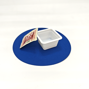 40ml PP trắng nhỏ nước sốt nhựa cup với Foil seal nắp vuông lên men đậu <span class=keywords><strong>curd</strong></span> cà chua takeout nhựa dùng một lần nước sốt cup - Product Image 5