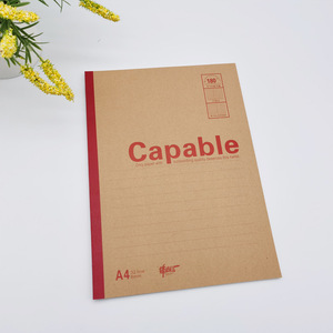 High Quality Kraft Paper Custom Exercises School Notebook Student Writing Soft <strong>Copy</strong> <strong>Note</strong> Books with Custom logo - Product Image 2