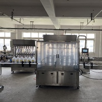 Machine automatique Imberson pour petits flacons de parfum, boissons, shampoing, gel, quatre buses, contrôlée par PLC, haute précision, prix bas, remplisseuse sous vide