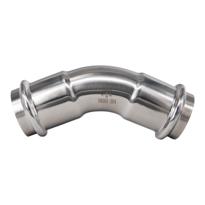 Coude de serrage Type A Modèle 001 45° en acier inoxydable à paroi mince, <span class=keywords><strong>raccord</strong></span> femelle, joint d'inclinaison pour conduite d'<span class=keywords><strong>eau</strong></span> <span class=keywords><strong>potable</strong></span> - Product Image 5