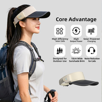 Casque audio solaire intelligent portable sans fil, casquette de baseball avec lecteur de musique, microphone pour appels vocaux, cadeau, casquette de sport et d'extérieur
