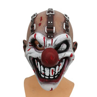 Masque de clown d'horreur américain, accessoire de costume d'Halloween, masque en latex de clown de jeu d'horreur