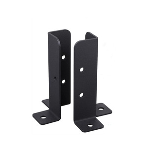 Supports d'ancrage réglables en U pour poteaux de clôture en <span class=keywords><strong>bois</strong></span> 4x4, <span class=keywords><strong>fixation</strong></span> simple face, <span class=keywords><strong>kit</strong></span> de base robuste pour poteaux de pergola, 2 mm - Product Image 5