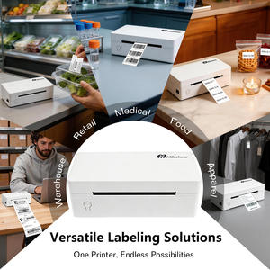 <span class=keywords><strong>Imprimante</strong></span> thermique de codes-barres Milestone MHT-L1091 4 pouces 203 DPI avec SDK iOS pour les bordereaux d'expédition et les étiquettes d'expédition - En stock - Product Image 4