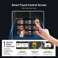 Machine à café expresso commerciale automatique Bean-to-Cup avec distributeurs de poudre instantanée, SDK ouvert, API et options de paiement