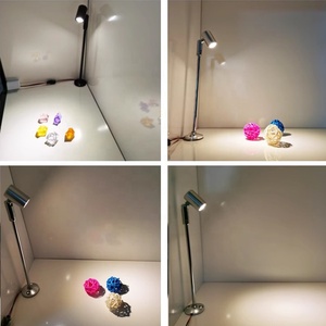 Nhà máy dọc đứng cực đèn LED lewellery Showcase chiếu sáng 3W đồ trang sức Spotlight kính hiển thị truy cập Tủ ánh sáng - Product Image 6