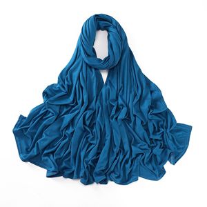 Hijab en jersey de coton mercerisé de grande taille, couleur unie, doux, respirant, quatre saisons, Moyen-Orient, islamique, musulman, femme, ethnique - Product Image 4