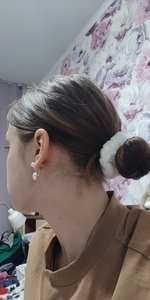 Chouchous pour femmes Bandeau en velours de couleur unie pour filles Porte-queue de cheval Élastiques en caoutchouc Accessoires pour cravates - Product Image 5