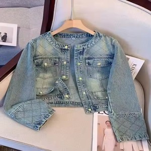 Vestes en jean pour femmes à double boutonnage imprimées sur mesure <span class=keywords><strong>Econex</strong></span> Sports, lavées, décontractées, écologiques, imperméables, respirantes et coupe-vent - Product Image 5