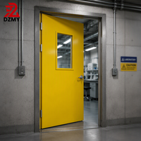 Porte d'entrée de sécurité personnalisée en acier, fabricant et fournisseur de portes en acier résidentielles pour projets de construction