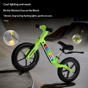 Vélo d'équilibre musical à LED pour enfants de 4 à 6 ans, <span class=keywords><strong>draisienne</strong></span> d'apprentissage pour bébés garçons et filles, deux roues - Product Image 2