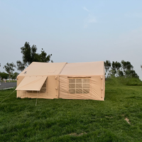 Tente gonflable de camping confortable et imperméable de 18 m² avec deux chambres, idéale pour l'extérieur (OEM/ODM)