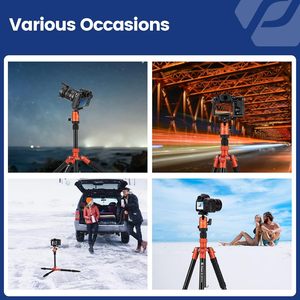 Monopié Desmontable <span class=keywords><strong>Fotopro</strong></span> para Videocámara, Soporta hasta 10 kg/17.63 lb, Trípode de Aluminio <span class=keywords><strong>Fotopro</strong></span> para Cámara DSLR - Product Image 3