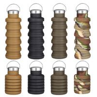 Accessoires de boisson personnalisés en gros sans BPA, bouteilles d'eau d'extérieur, bouteilles d'eau en silicone, bouteilles d'eau en bambou