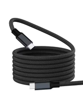 Câble de charge magnétique USB Type-C 1m 5A, enroulable en nylon, capacité 100W, charge rapide, cordon de données