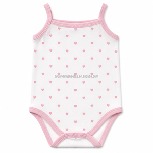 Body de Bebé sin Mangas con Tirantes Finos de Algodón Suave para Niño y Niña, Proveedor Mayorista Premium - Product Image 1