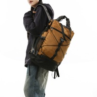 Sac à dos de voyage extérieur tendance 2025 unisexe grande capacité en nylon imperméable avec fermeture éclair pour la randonnée