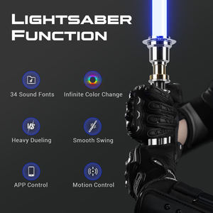 Espada Láser RGB de <span class=keywords><strong>Luke</strong></span> <span class=keywords><strong>Skywalker</strong></span> Xeno3.0 Pixel con Control por Aplicación Bluetooth, Espada Láser Jedi para Duelos Intensos, Empuñadura de Metal, Juguetes de Cosplay - Product Image 2
