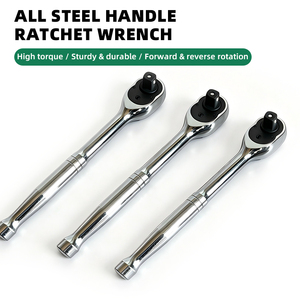 Kunci Ratchet 1/2 inci, Kunci Soket Ratchet Lepas Cepat yang Dapat Dibalik, Kunci Ratchet Soket - Product Image 2