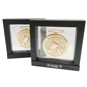 En gros cadre flottant boîte bijoux porte-médaille gem boîte d'emballage suspension boîtes personnalisées avec logo - Product Image 2