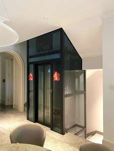 공장 가격 소형 주거용 엘리베이터 2-<span class=keywords><strong>4</strong></span> 층 견인 드라이브 PVC 유리 가정용 호텔 및 빌라 관광 - Product Image 3