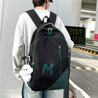 Sac à dos unisexe haut de gamme en nylon imperméable, grande capacité, avec bretelles incurvées, idéal pour ordinateur portable, mode, collège, étudiant, usage quotidien