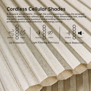 SAMADHI Honeycomb Shades Motorized Control Cellular Honeycomb Blinds Pleated Blinds Automatic <b>Curtains</b> - Product Image 6
