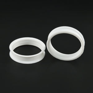 ใหม่ล่าสุดเครื่องวัดหูซิลิโคนสีขาวแบบกลวงคู่ขยายหูเปลสำหรับผู้หญิงผู้ชายเจาะ3mm-50mm - Product Image 6
