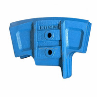 971060905 971063005 971063205 Lame de grattoir pour bétonnière centrale/gauche/droite/latérale, en alliage de chrome haute teneur LIEBHERR