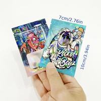 Sacs en Mylar holographiques imprimés sur mesure, pochettes refermables à fermeture éclair pour l'emballage des petites entreprises