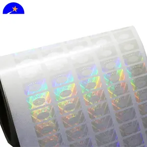 High security hologram transparent for product security,security transparent hologram roll sticker for certificate and document