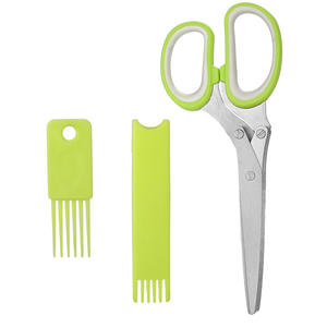 New Arrival Multi-functional <b>Sharp</b> Dishwasher Safe Cutting <b>Knife</b> Kitchen Scissors Herb Scissors with 3/5 Blades - Product Image 2