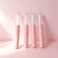 Emballages personnalisés par le fabricant, tubes vides pour gloss à lèvres double embout, baume à lèvres, huile à lèvres, gloss brillant ; emballage en plastique en option