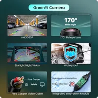 GreenYi 170 grados AHD 1920x1080P cámara de visión trasera de vehículo especial para Toyota RAV4 2012 2011 2010 2009 2008 2007 2006 Coche