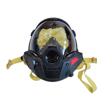 Masque de communication intégral sphérique ignifuge et résistant aux acides, avec filet de tête réglable en Kevlar, pour SCBA, pompier, sauvetage, portable