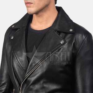 2024 vente en gros meilleur prix veste en cuir personnalisée pour hommes hiver en cuir véritable de haute qualité avec duvet fabriqué au Pakistan - Product Image 5