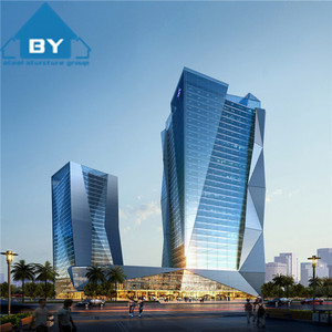 Tòa nhà tiền chế Kết Cấu Thép tòa nhà văn phòng mô-đun với tòa nhà chung cư Rèm Kính - Product Image 2