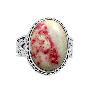 Precioso anillo de piedras preciosas de cinabrio de Plata de Ley 925 hermosa joyería de plata de moda eternidad anillos Vermeil exportador - Product Image 1